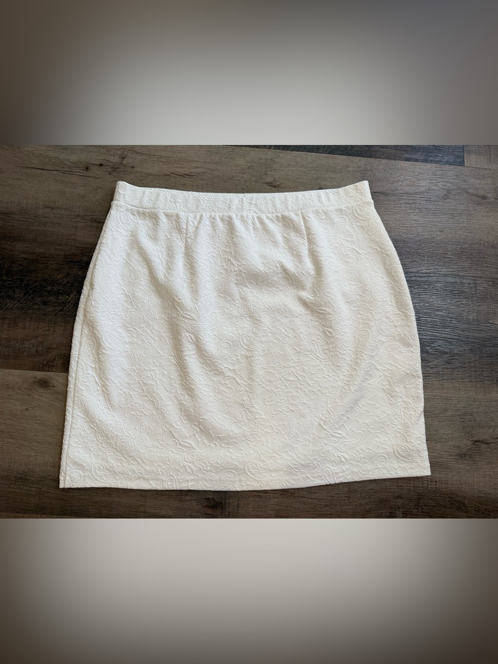 Cato White Textured A-Line Skirt Textured Fully Lined Size XL - Picture 13 of 14